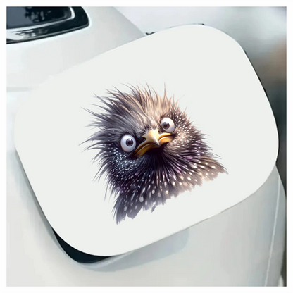 Black Starling Bird With White Spots Vinyl Sticker Decal