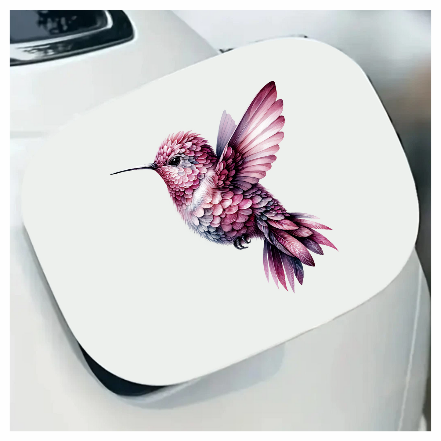 Pink Hummingbird Flying Small Wings Vinyl Sticker Decal