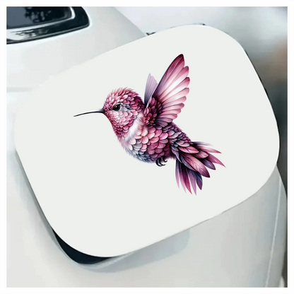 Pink Hummingbird Flying Small Wings Vinyl Sticker Decal