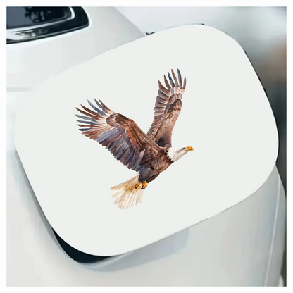 Brown Eagle Bald Flying Wings Vinyl Sticker Decal