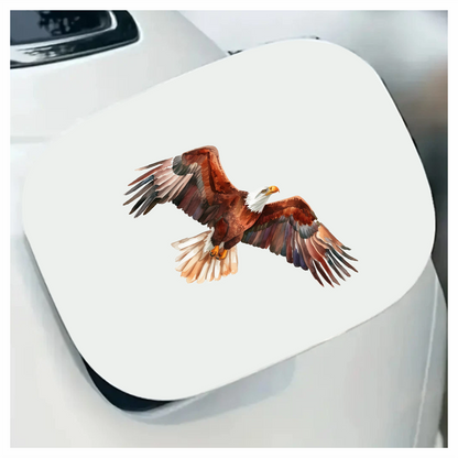 Brown Eagle Bald Soaring Wings Vinyl Sticker Decal