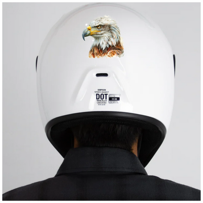 White Eagle Bald Head Portrait Vinyl Sticker Decal