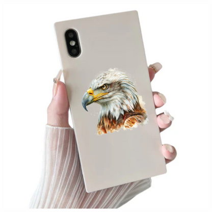 White Eagle Bald Head Portrait Vinyl Sticker Decal