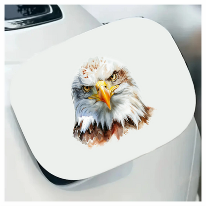 White Eagle Bald Face Close Vinyl Sticker Decal