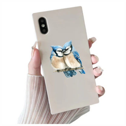 Blue Jays Birds Sitting Together Vinyl Sticker Decal