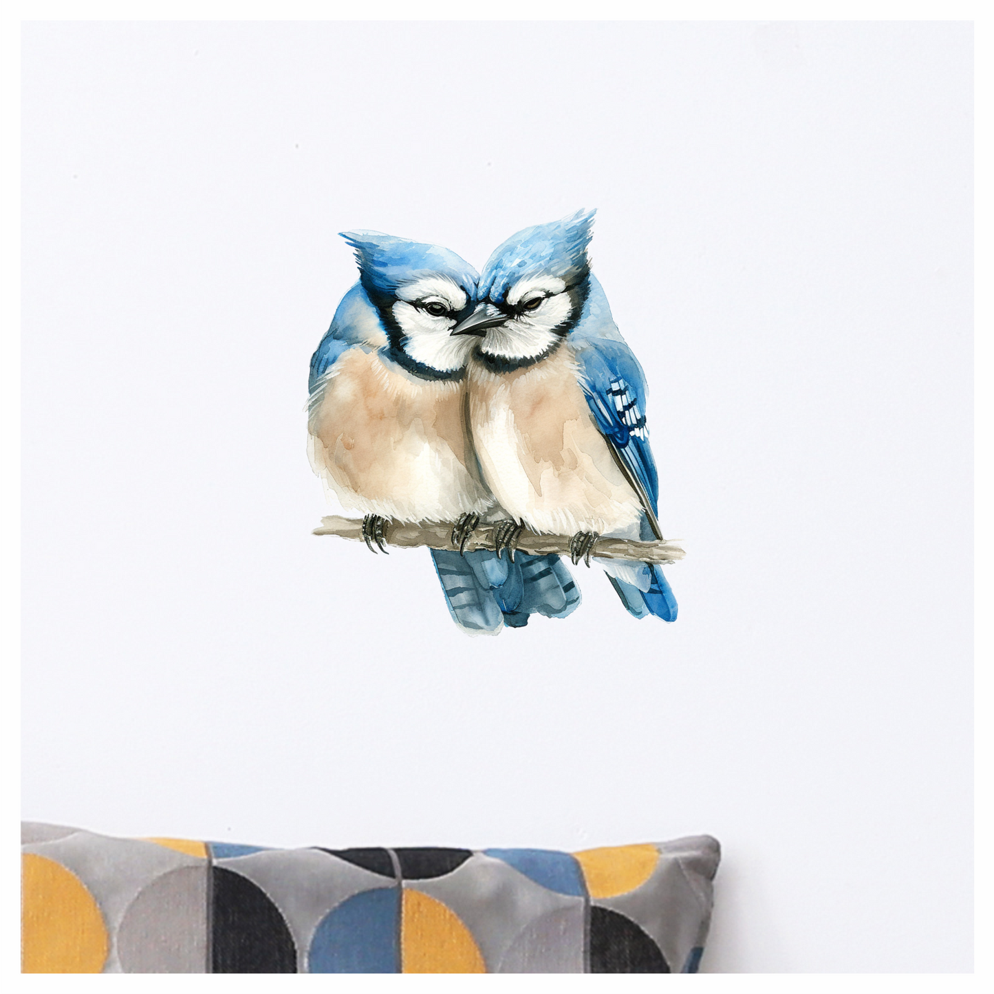 Blue Jays Birds Sitting Together Vinyl Sticker Decal