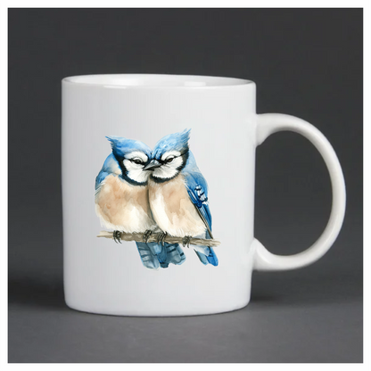 Blue Jays Birds Sitting Together Vinyl Sticker Decal