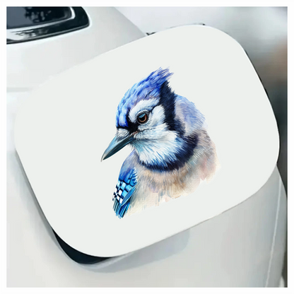 Blue Jay Bird Head Close Vinyl Sticker Decal