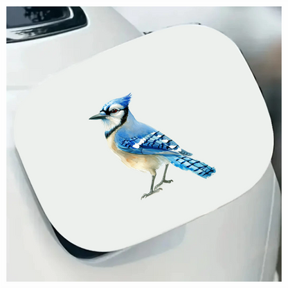 Blue Jay Bird Standing Side Vinyl Sticker Decal