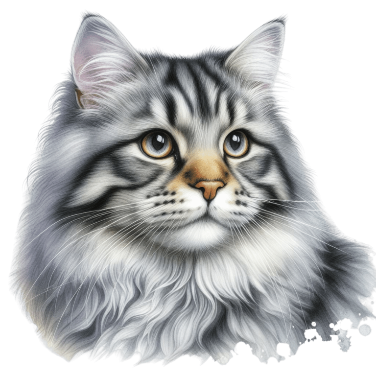 Gray Cat With Brown Eyes Vinyl Sticker Decal