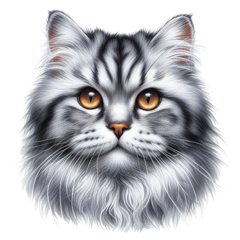 Gray Cat With Golden Eyes Vinyl Sticker Decal