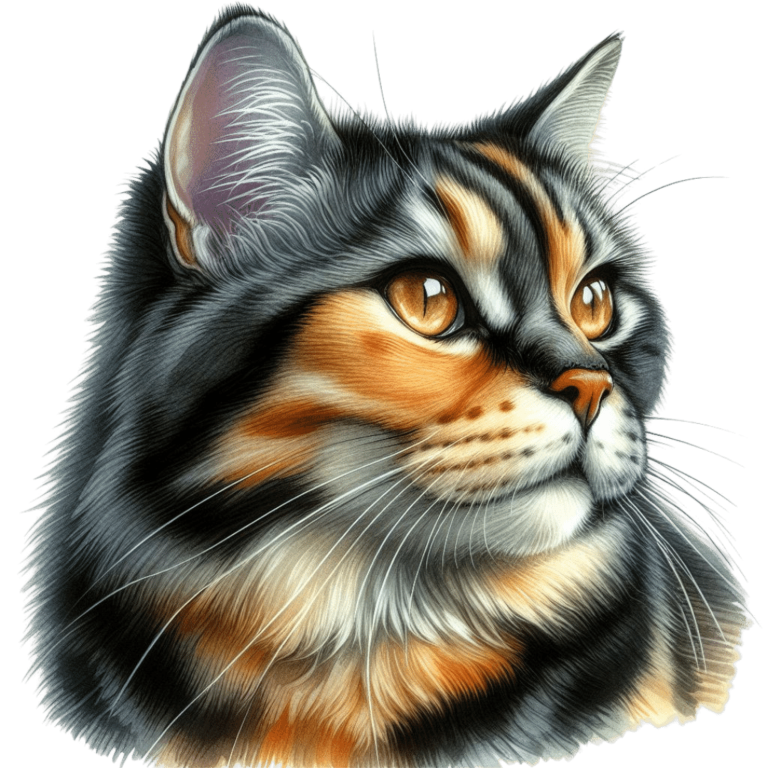 Black Tabby Cat With Golden Eyes Vinyl Sticker Decal