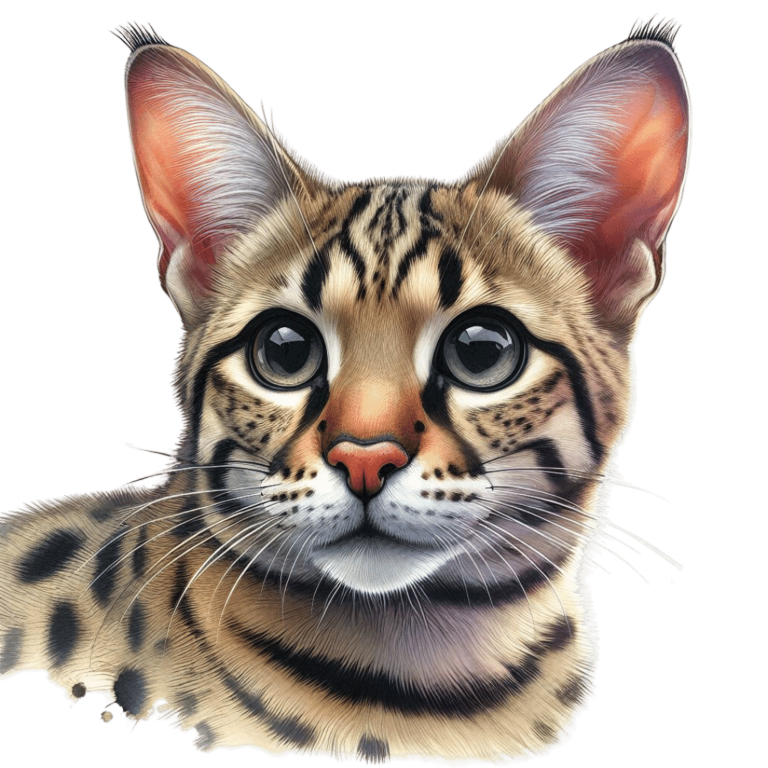 Brown Cat Bengal Face Closeup Vinyl Sticker Decal