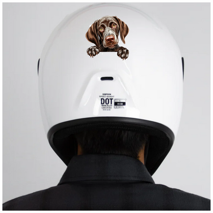 Brown Dog Puppy Cute Pointer Vinyl Sticker Decal