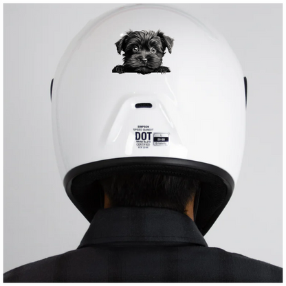 Black Puppy Dog Terrier Cute Vinyl Sticker Decal