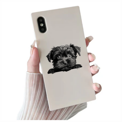 Black Puppy Dog Terrier Cute Vinyl Sticker Decal