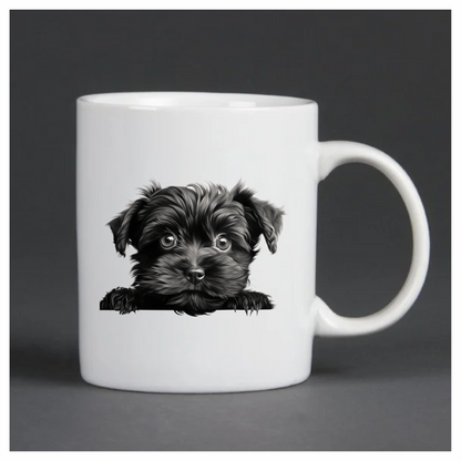 Black Puppy Dog Terrier Cute Vinyl Sticker Decal
