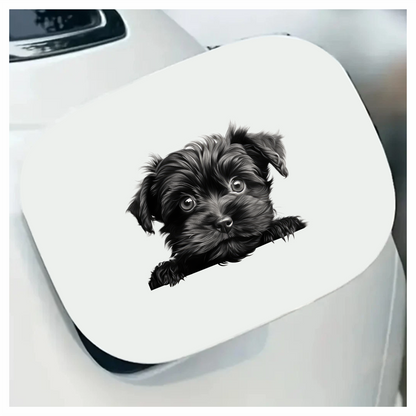 Black Puppy Dog Terrier Cute Vinyl Sticker Decal