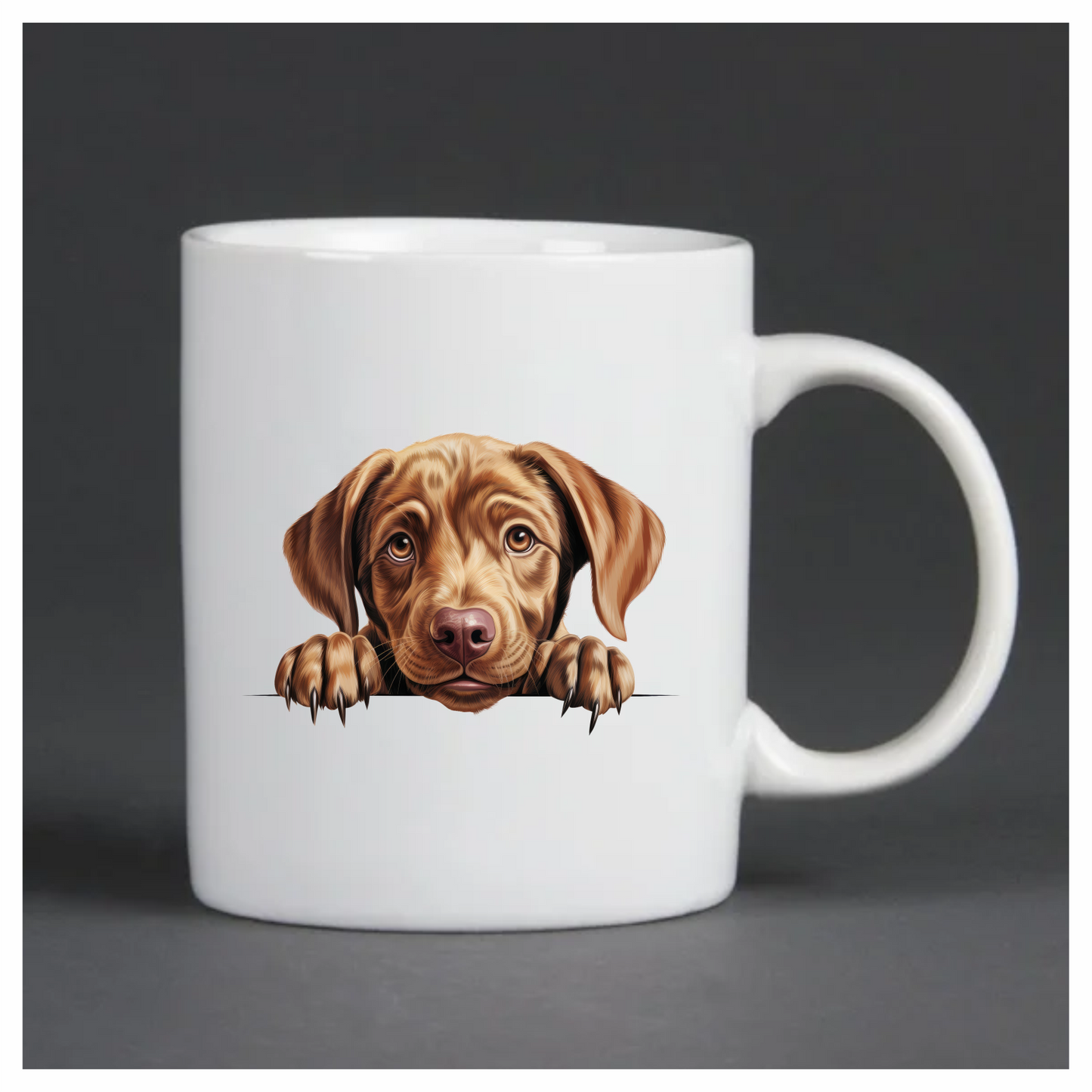 Brown Puppy Dog Labrador Cute Vinyl Sticker Decal