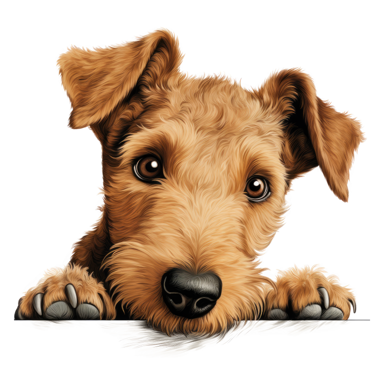 Brown Dog Terrier Cute Face Vinyl Sticker Decal