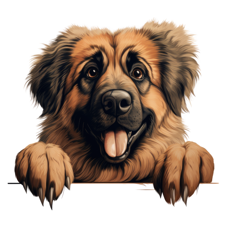 Brown Dog Large Breed Happy Vinyl Sticker Decal