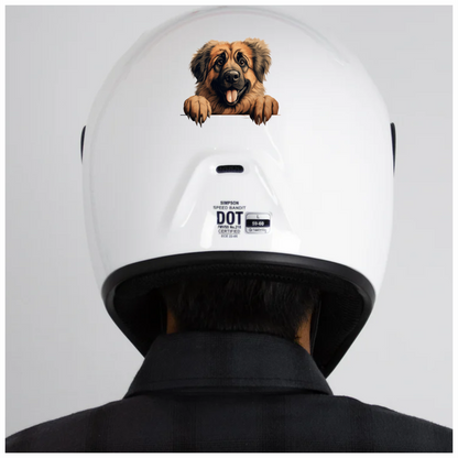 Brown Dog Large Breed Happy Vinyl Sticker Decal