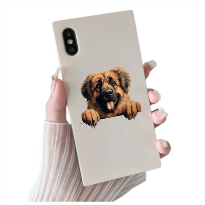 Brown Dog Large Breed Happy Vinyl Sticker Decal