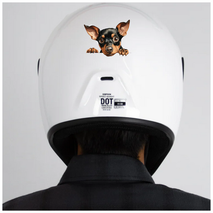 Black Brown Chihuahua Puppy Cute Vinyl Sticker Decal
