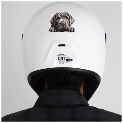 Grey Dog Mastiff Puppy Cute Vinyl Sticker Decal