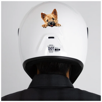 Brown Dog Terrier Puppy Cute Vinyl Sticker Decal