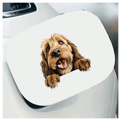 Brown Dog Cocker Spaniel Happy Vinyl Sticker Decal