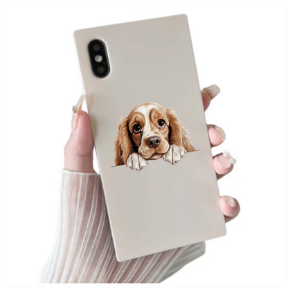 Brown Dog Cocker Spaniel Face Vinyl Sticker Decal