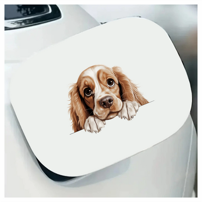 Brown Dog Cocker Spaniel Face Vinyl Sticker Decal