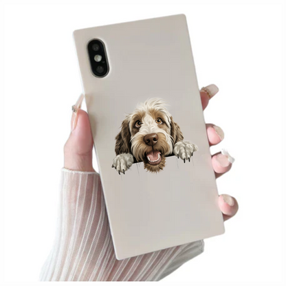 Brown Dog Cartoon Illustration Sticker Vinyl Sticker Decal