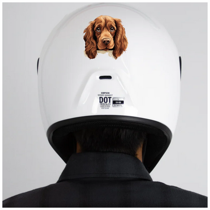Brown Dog Cocker Spaniel Face Vinyl Sticker Decal