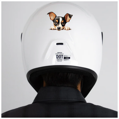Black White Dog Terrier Cute Vinyl Sticker Decal