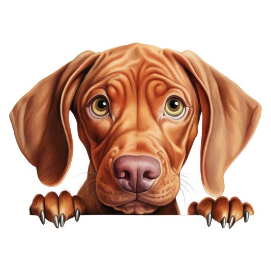Brown Dog Puppy Sad Eyes Vinyl Sticker Decal