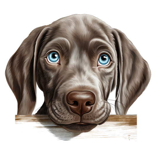Brown Dog Puppy Labrador Head Vinyl Sticker Decal