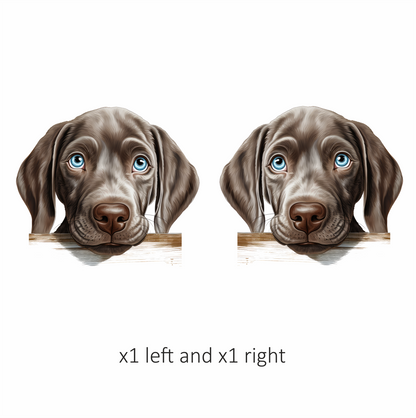 Brown Dog Puppy Labrador Head Vinyl Sticker Decal