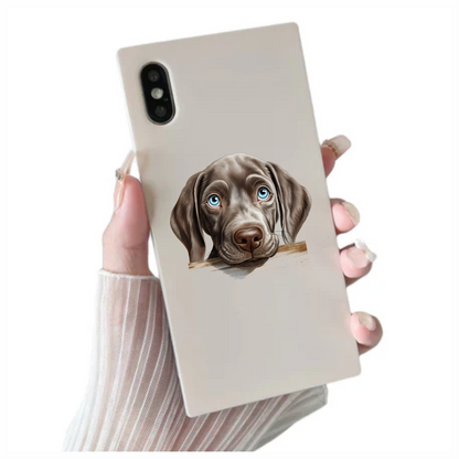 Brown Dog Puppy Labrador Head Vinyl Sticker Decal