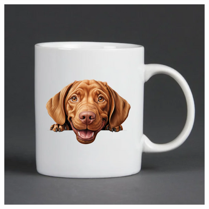 Brown Dog Labrador Smiling Face Vinyl Sticker Decal