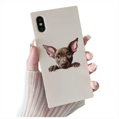 Brown Dog Puppy Big Ears Vinyl Sticker Decal