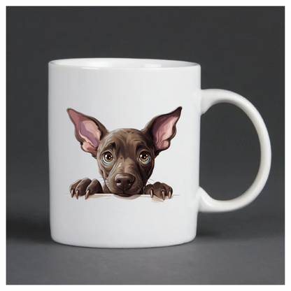 Brown Dog Puppy Big Ears Vinyl Sticker Decal