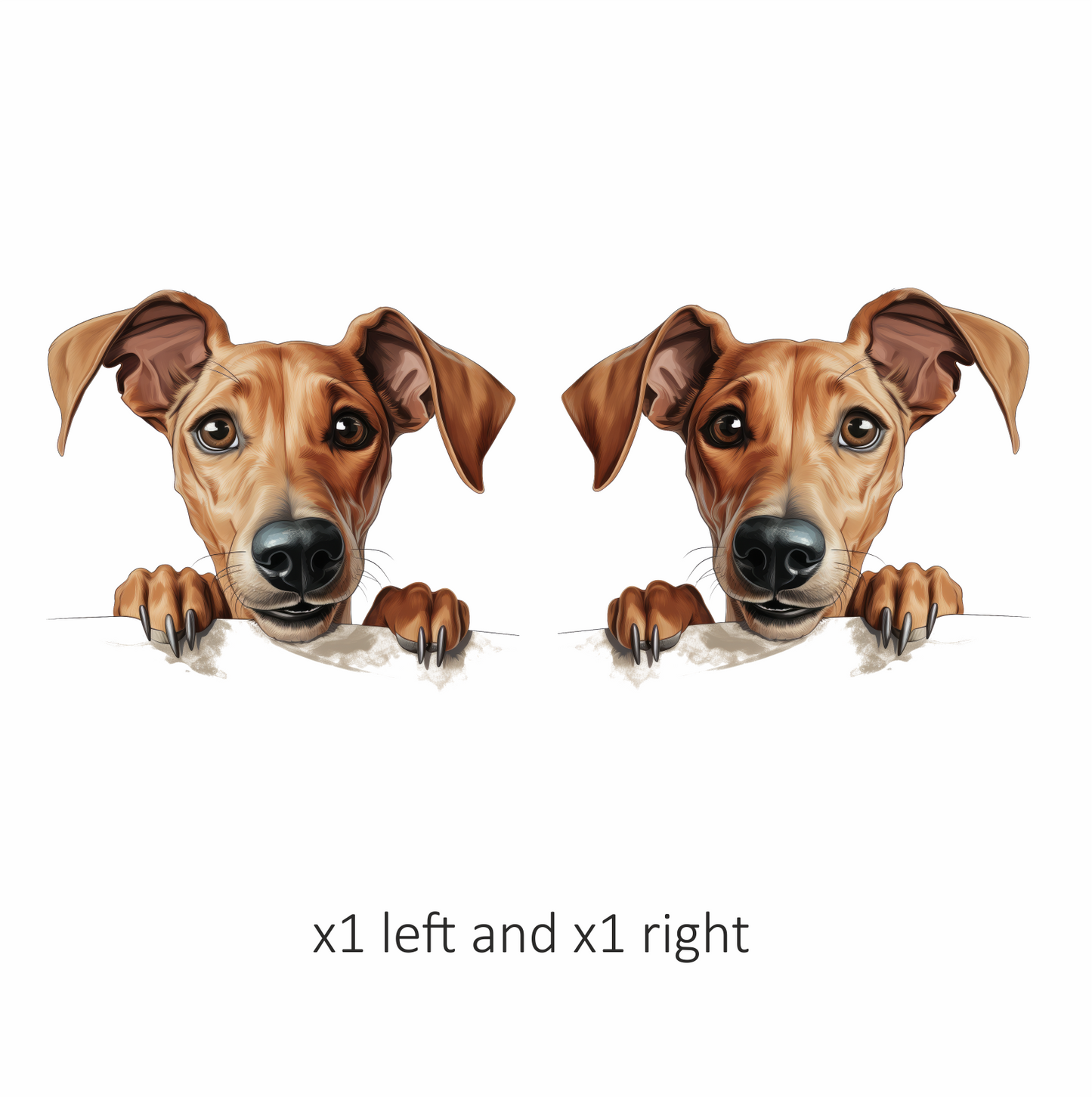 Brown Dog Cartoon Illustration Sticker Vinyl Sticker Decal