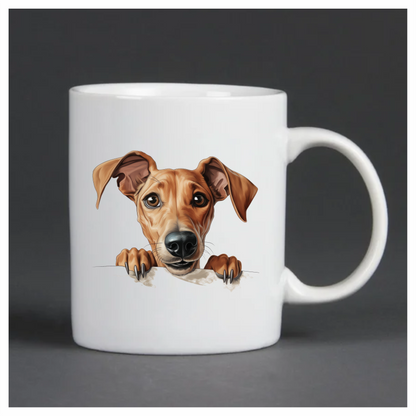 Brown Dog Cartoon Illustration Sticker Vinyl Sticker Decal