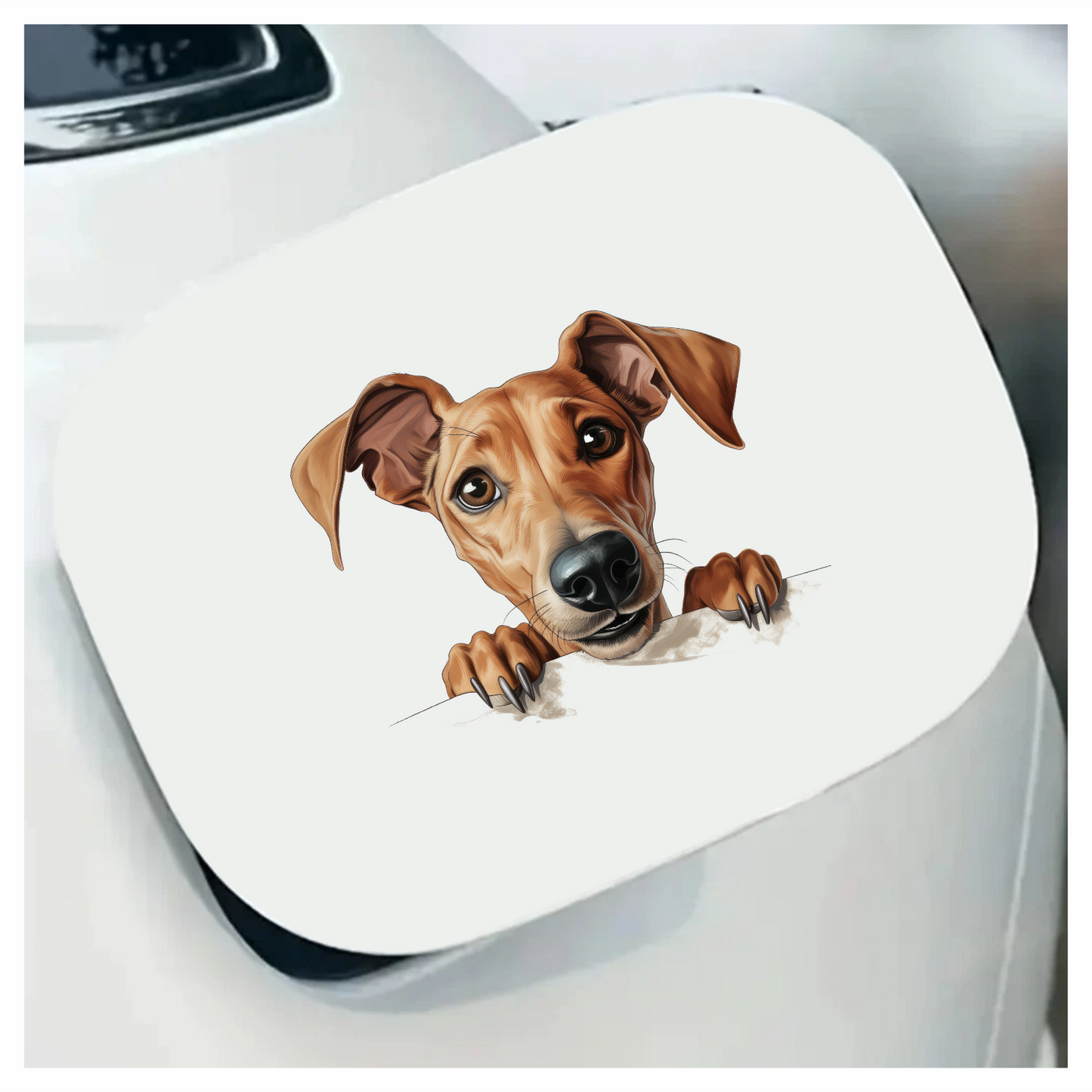 Brown Dog Cartoon Illustration Sticker Vinyl Sticker Decal
