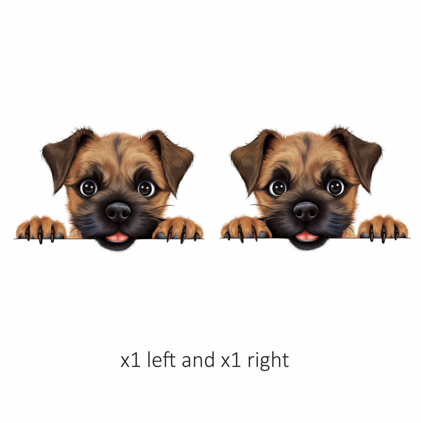 Brown Puppy Dog Cartoon Cute Vinyl Sticker Decal