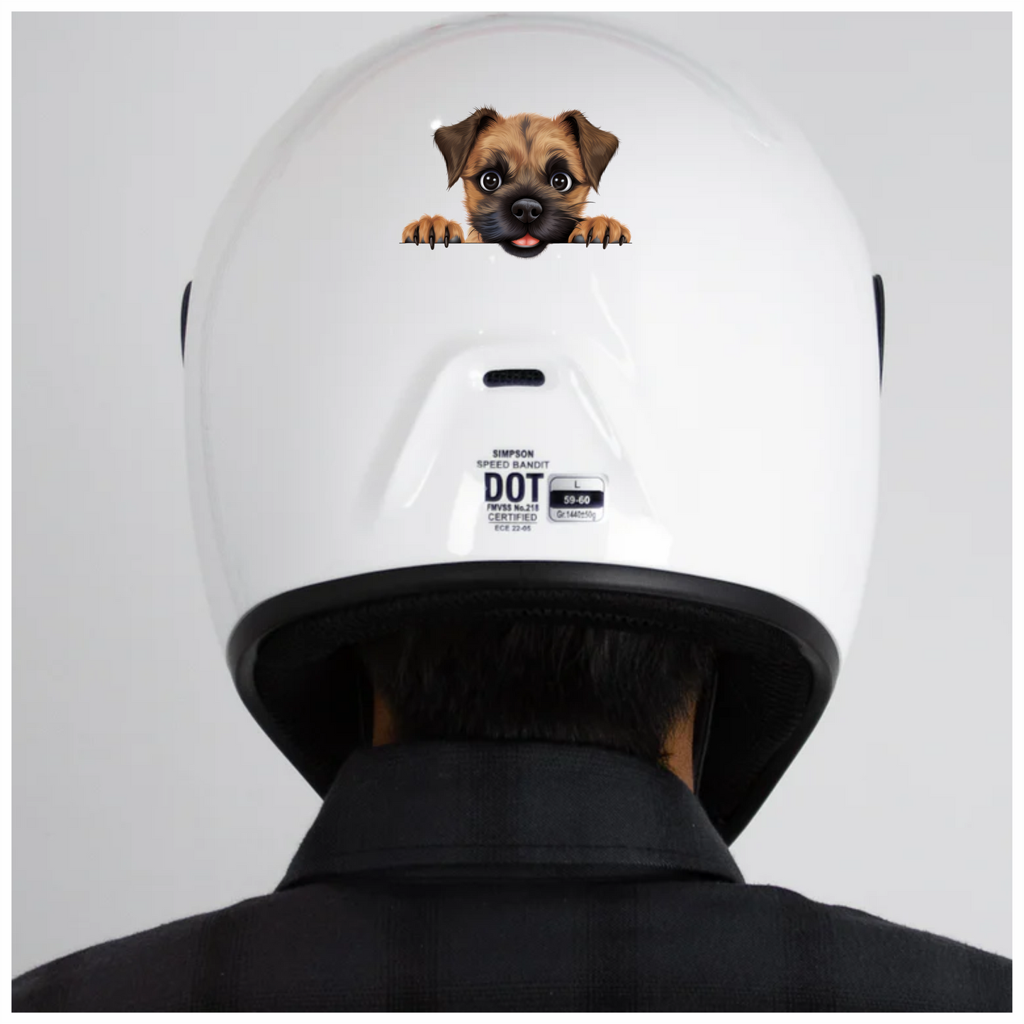 Brown Puppy Dog Cartoon Cute Vinyl Sticker Decal