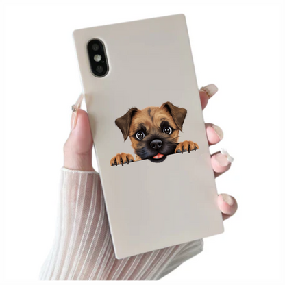 Brown Puppy Dog Cartoon Cute Vinyl Sticker Decal