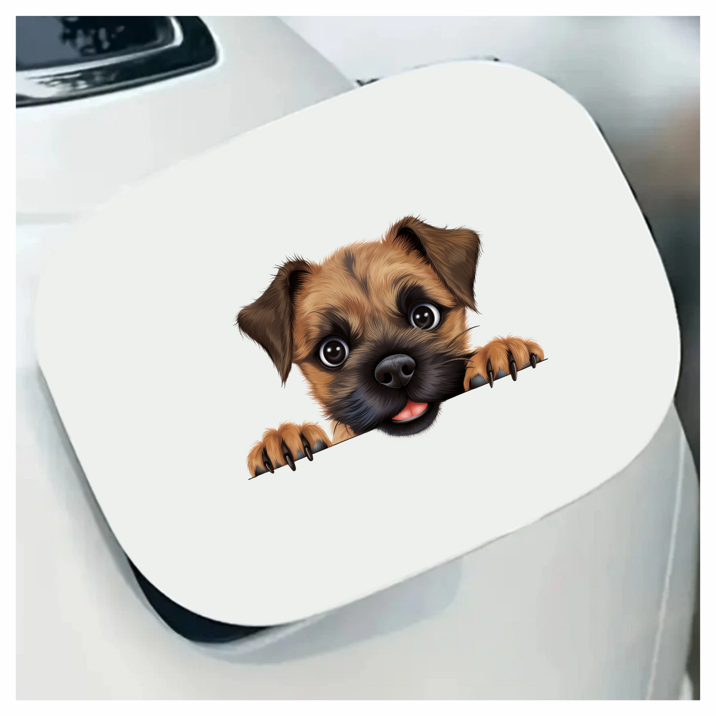 Brown Puppy Dog Cartoon Cute Vinyl Sticker Decal
